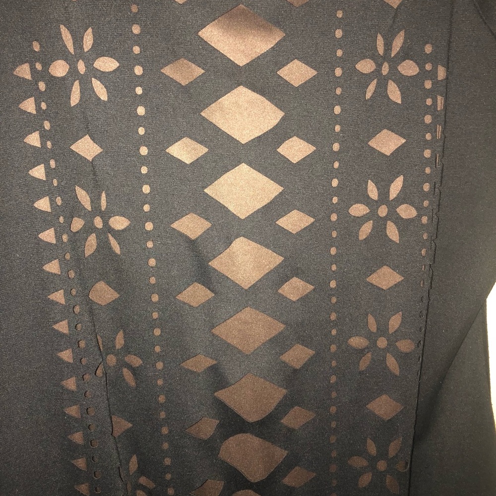 Host Pick🤩‼️Ronni Nicole Black Laser Cut Dress 👗 - Picture 3 of 8